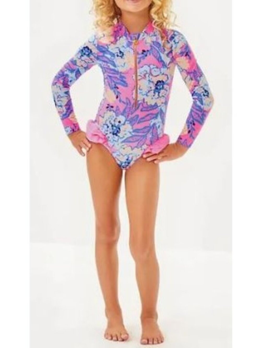 Lilly Pulitzer Youth Size 10 Denning Rashguard 50+ Totally Koalafied NWT $98 Gir